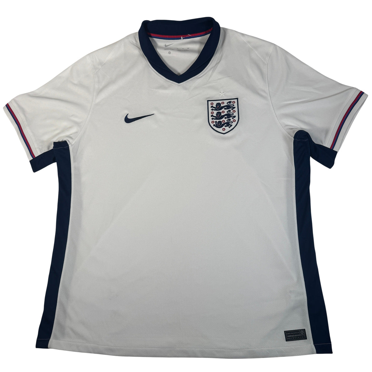 Front of England 2024/2025/2026 home football shirt, size XL