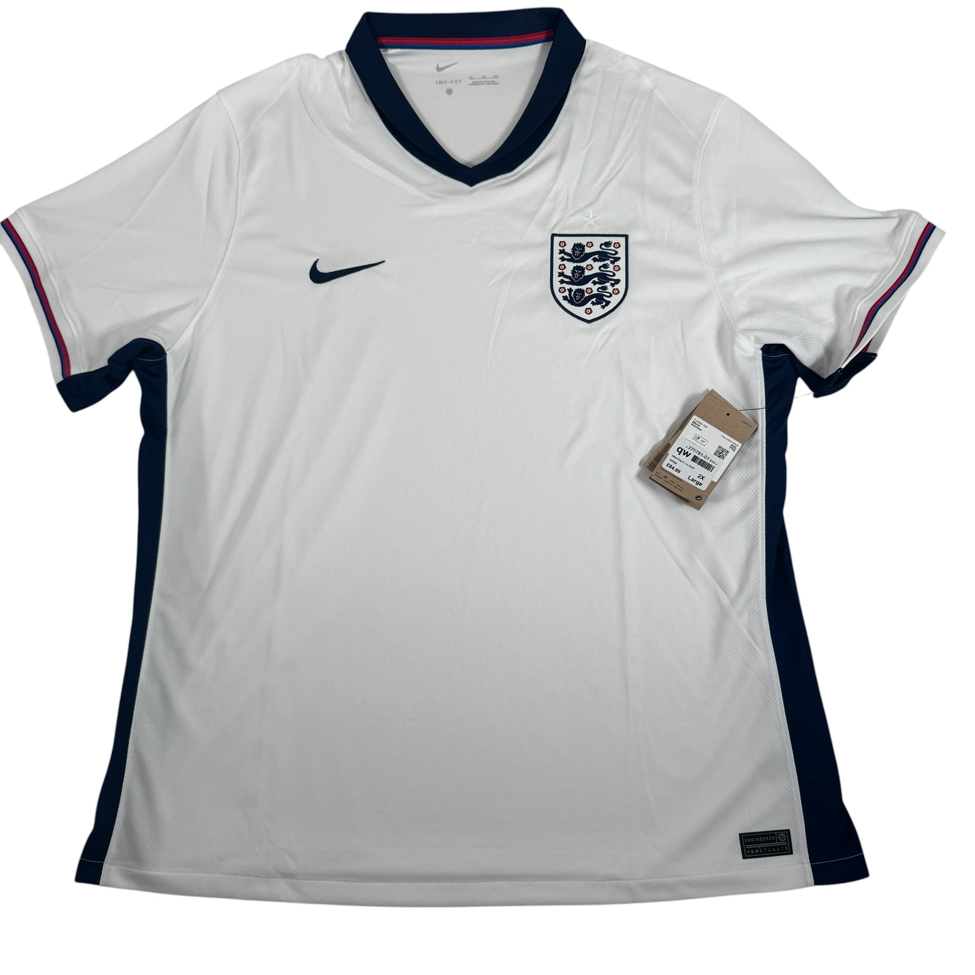 England 2024/2025 Home Football Shirt 2XL XXL BNWT – Football Shirt Kingdom
