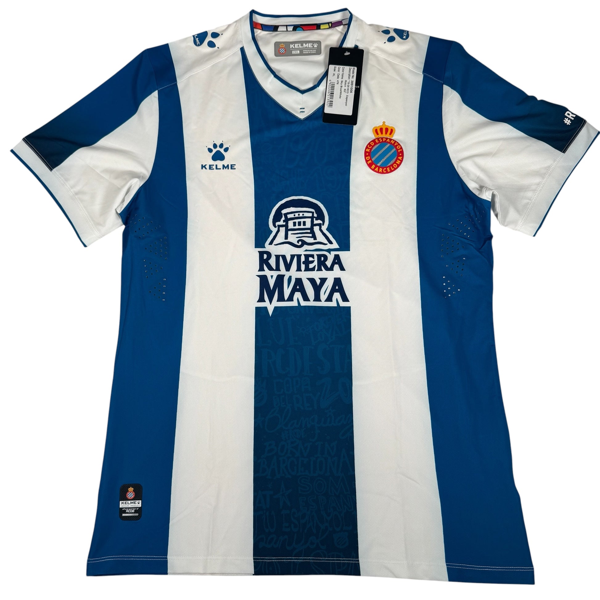 Espanyol 2019/2020 Kelme Home Football Shirt 2XL BNWT – Football Shirt Kingdom