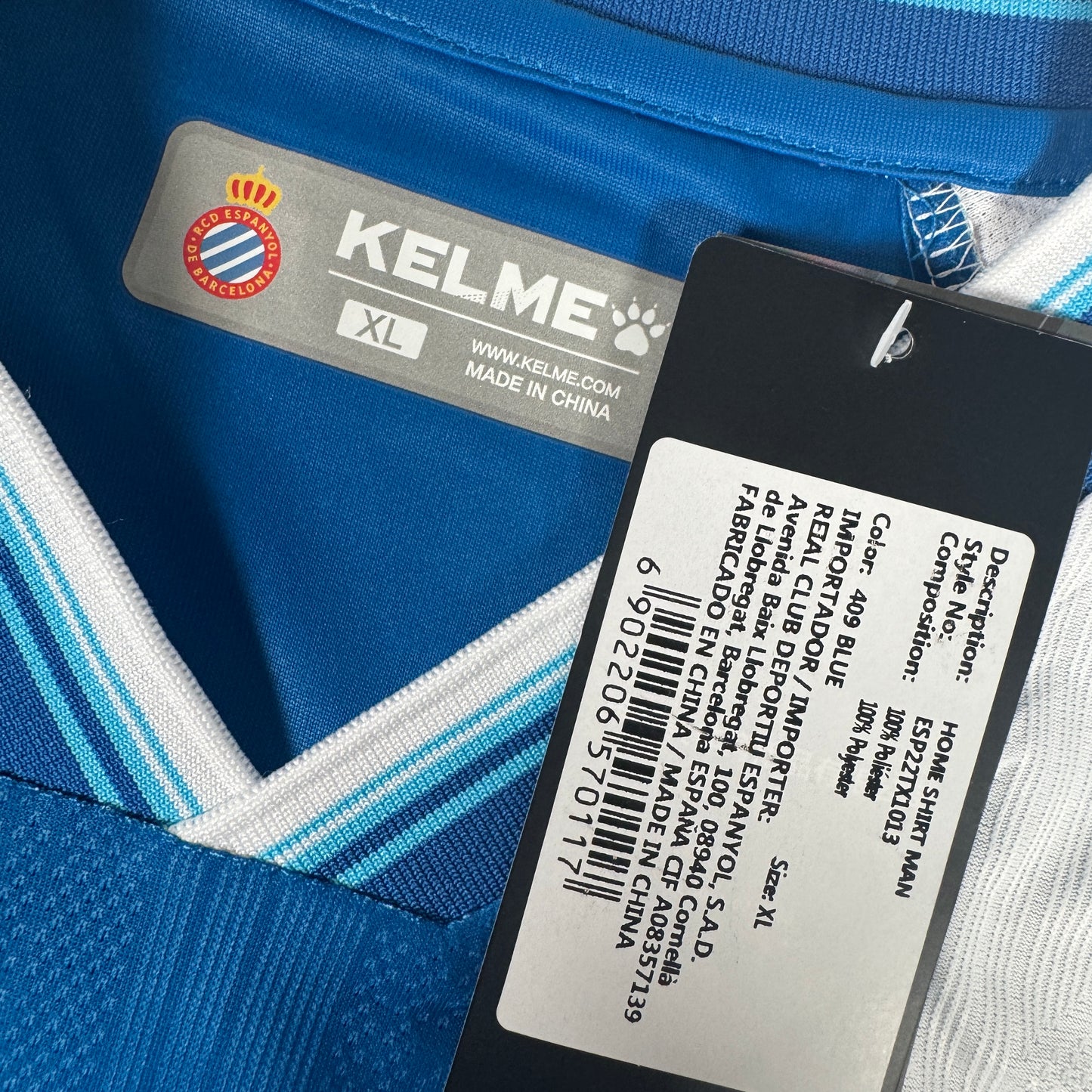 Espanyol 2022/2023 Kelme Home Football Shirt XL BNWT – Football Shirt Kingdom