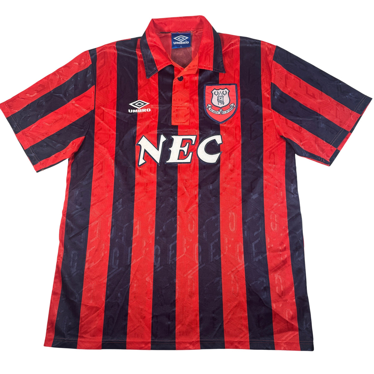 Front of Everton 1992/1993/1994 away football shirt, size XL