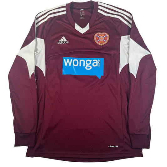 Front of Heart of Midlothian 2013/2014 home football shirt, size Medium