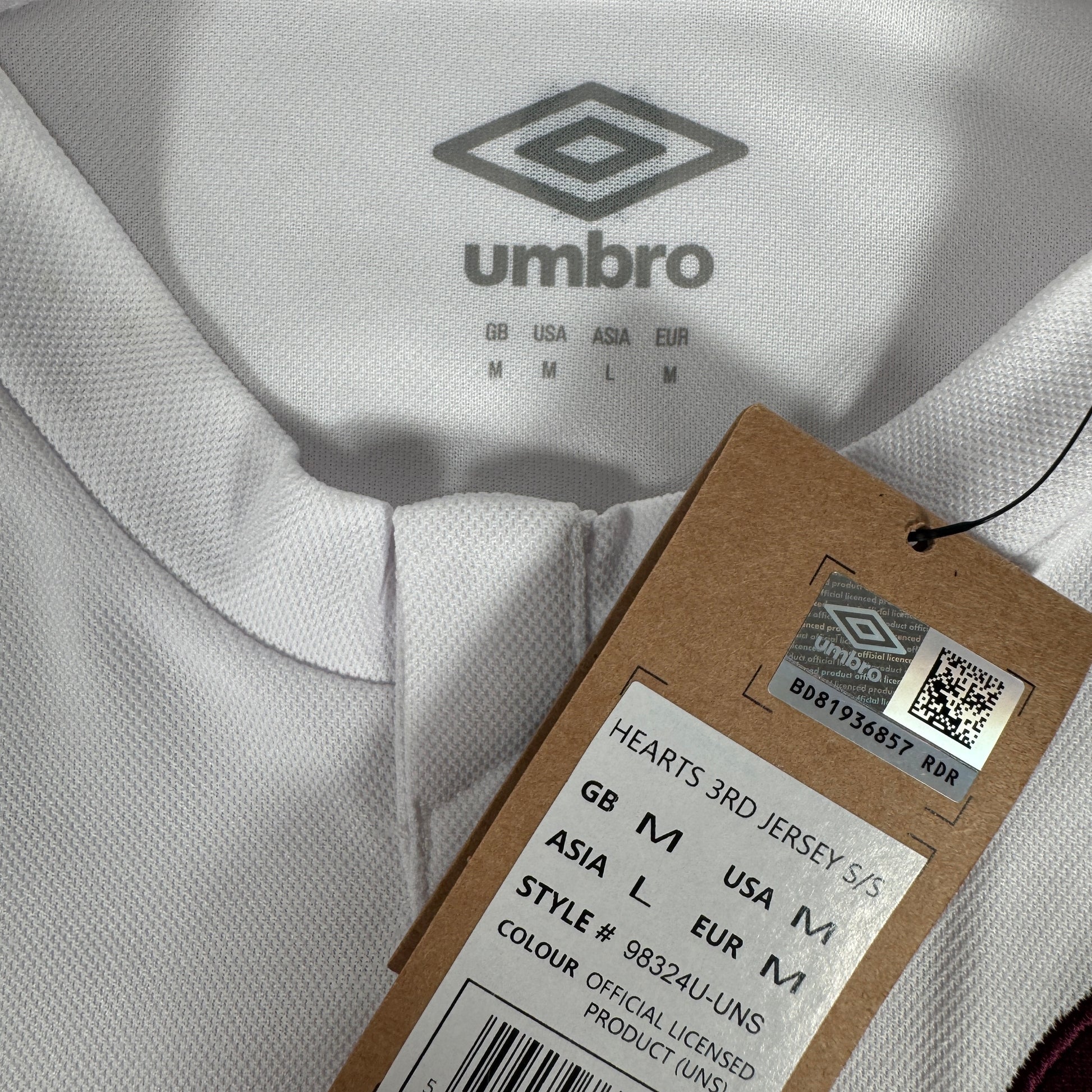 Hearts Heart of Midlothian 2023/2024 Third Football Shirt Medium BNWT – Football Shirt Kingdom