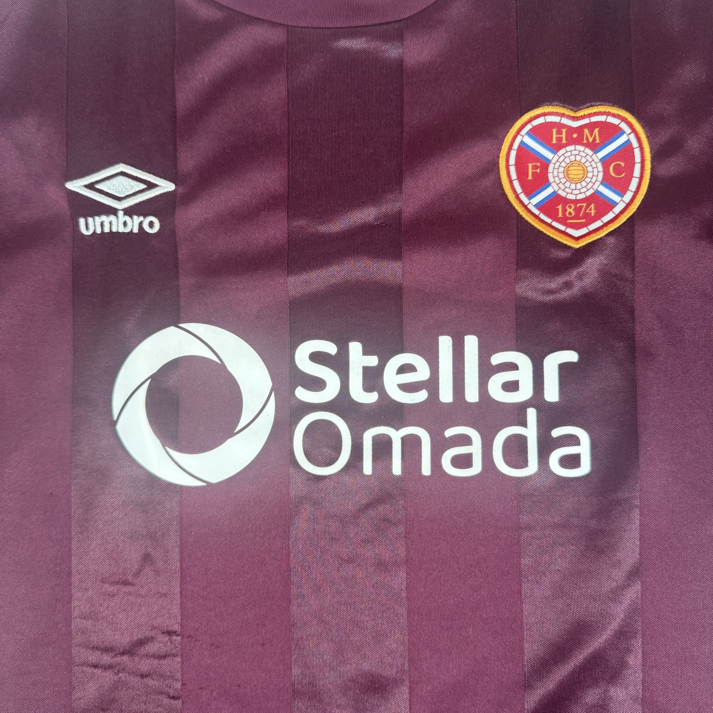 Heart of Midlothian 2024/2025 Home Football Shirt Medium