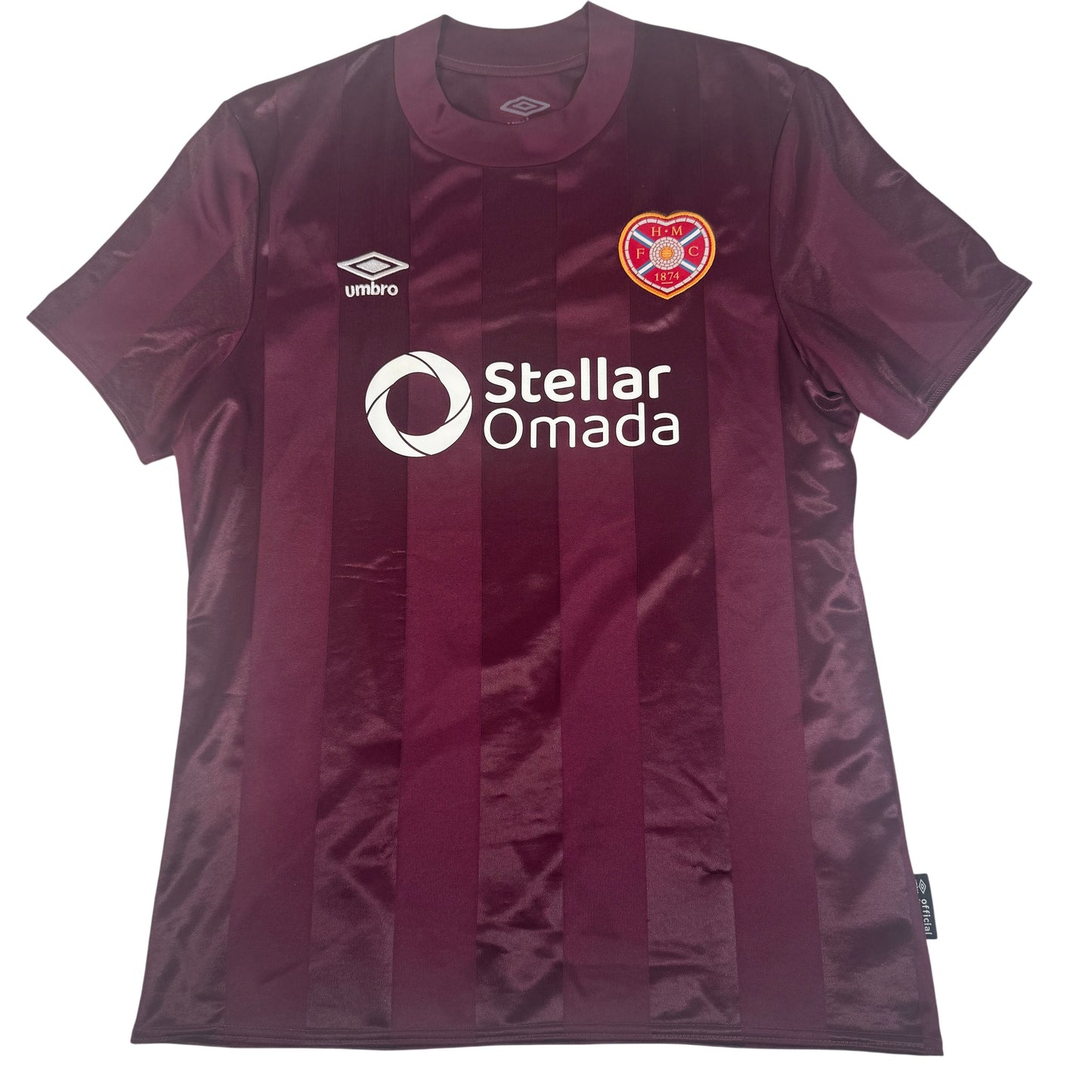 Heart of Midlothian 2024/2025 Home Football Shirt Medium