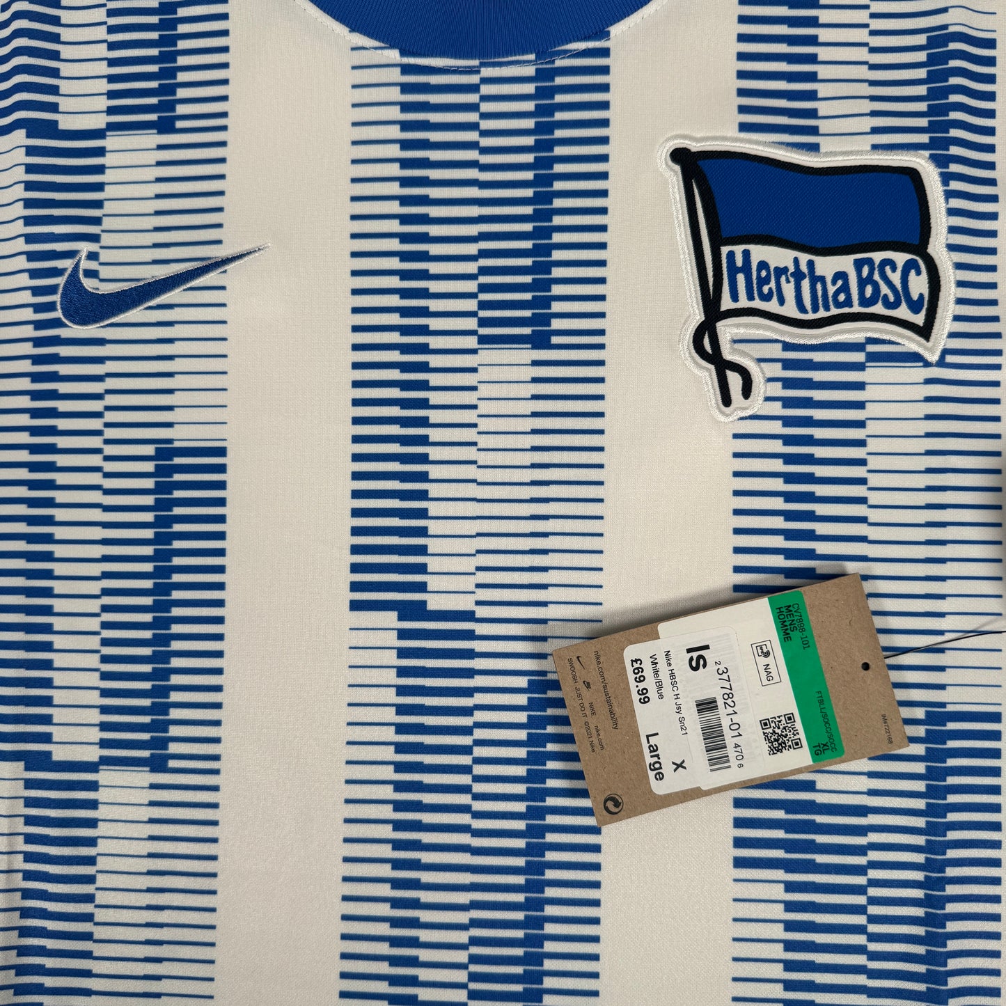 Hertha Berlin 2021/2022 Home Football Shirt XL BNWT – Football Shirt Kingdom