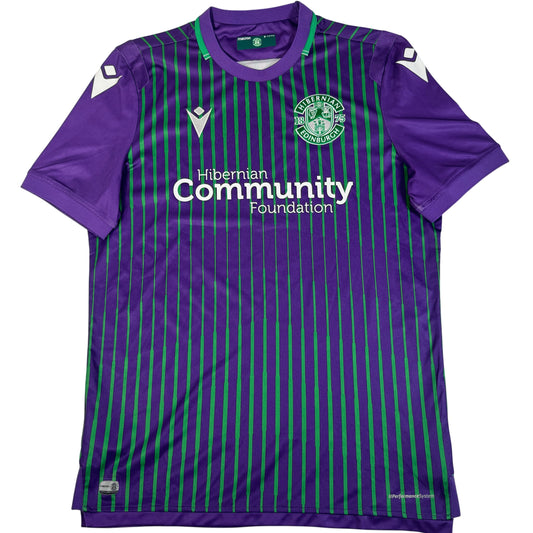 Front of Hibernian 2019/2020 away football shirt, size Medium