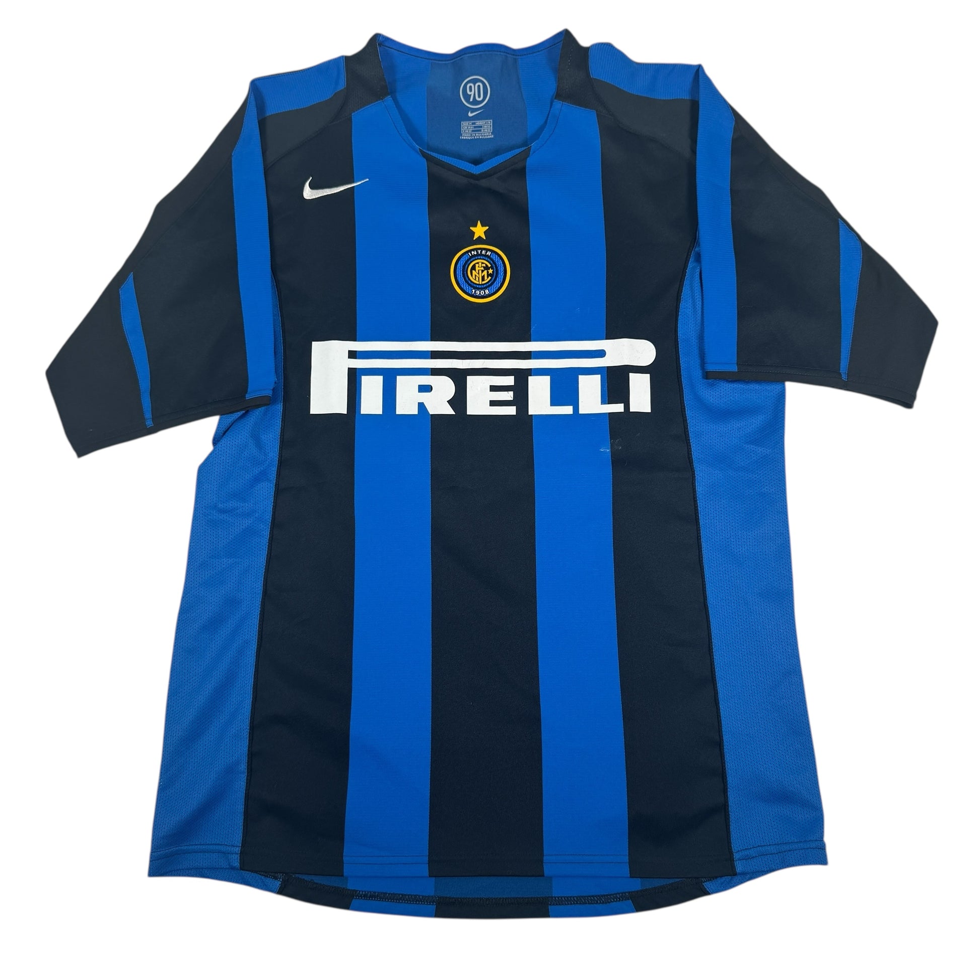 Inter Milan 2004/2005 Home Football Shirt Medium – Football Shirt Kingdom
