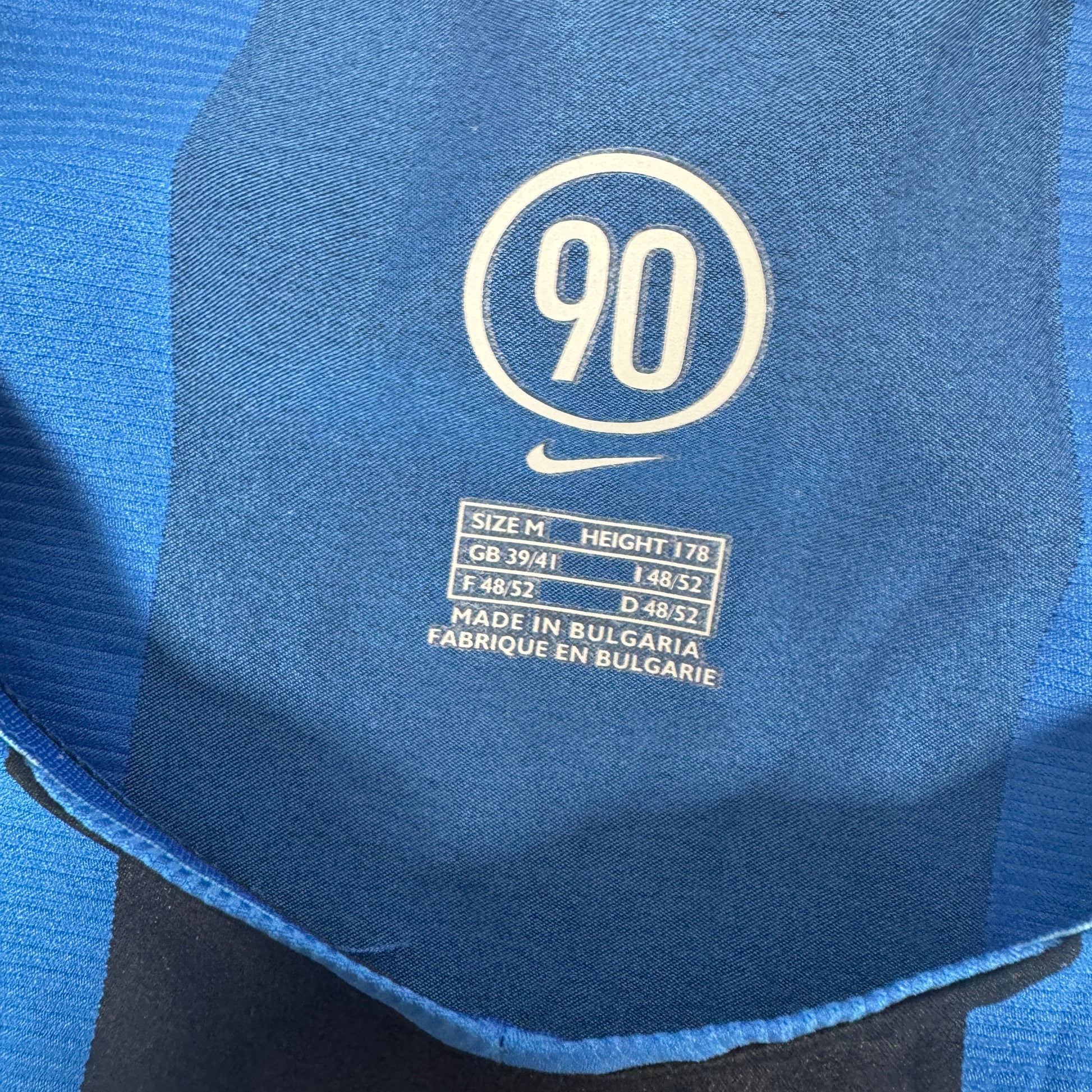 Inter Milan 2004/2005 Home Football Shirt Medium – Football Shirt Kingdom
