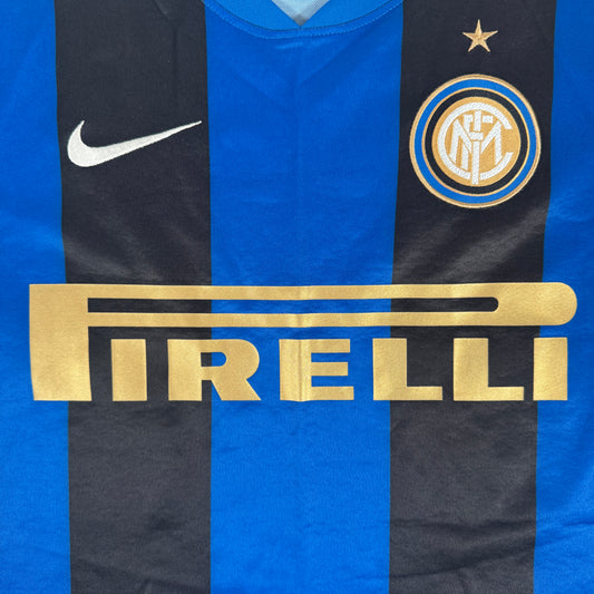 Inter Milan 2008/2009 Home Football Shirt Large – Football Shirt Kingdom