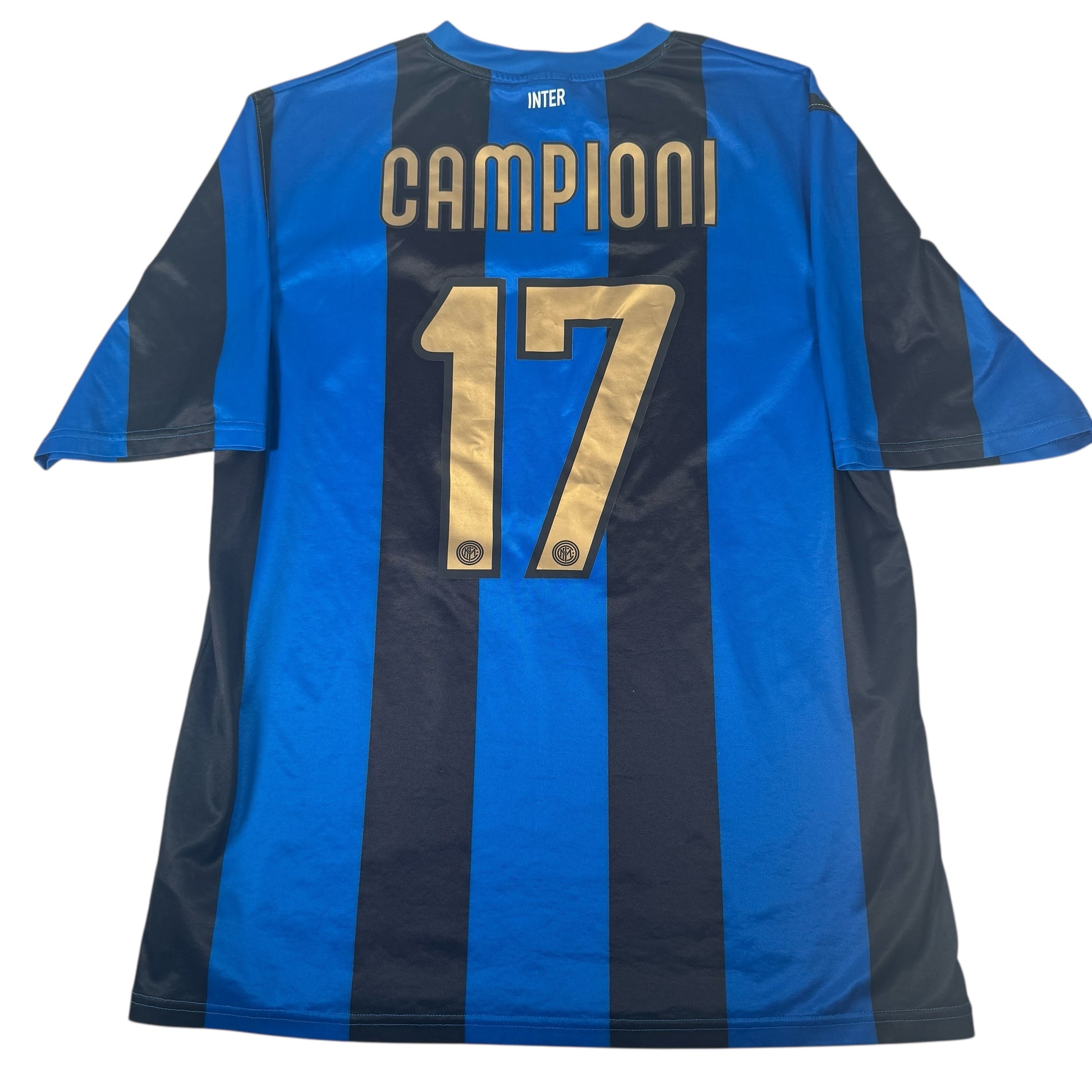 CAMPIONI 17 Inter Milan 2008/2009 Home Football Shirt XL – Football Shirt Kingdom