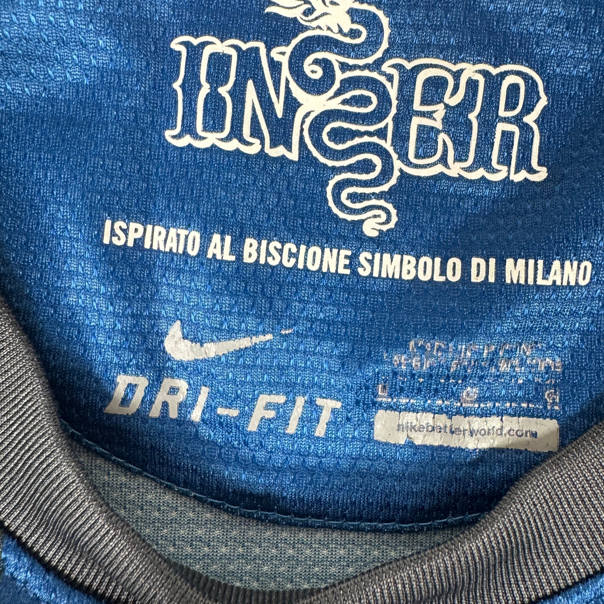 Inter Milan 2012/2013 Home Football Shirt Large – Football Shirt Kingdom