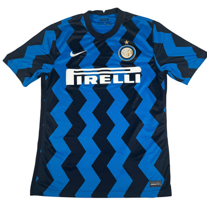 Inter Milan 2020/2021 Home Football Shirt Medium — full front view