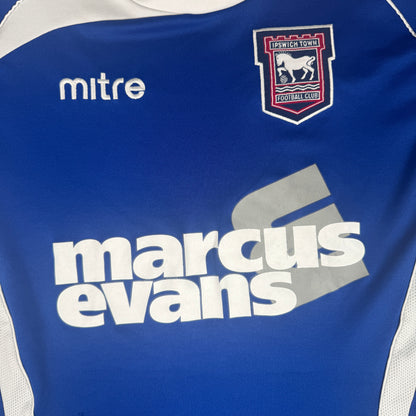 Ipswich Town 2009/2010/2011 Home Football Shirt Small — front close-up