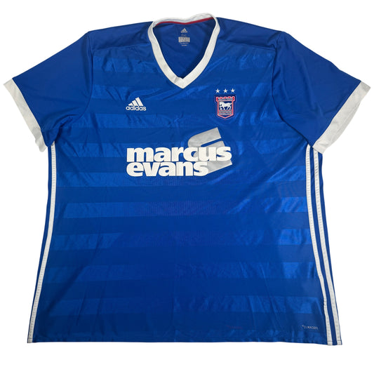 Front of Ipswich Town 2017/2018 home football shirt, size 3XL