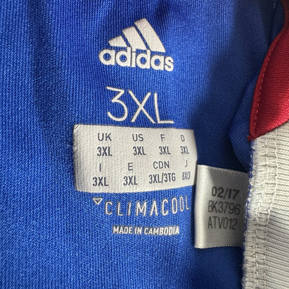 Size label inside Ipswich Town 2017/2018 home football shirt, size 3XL