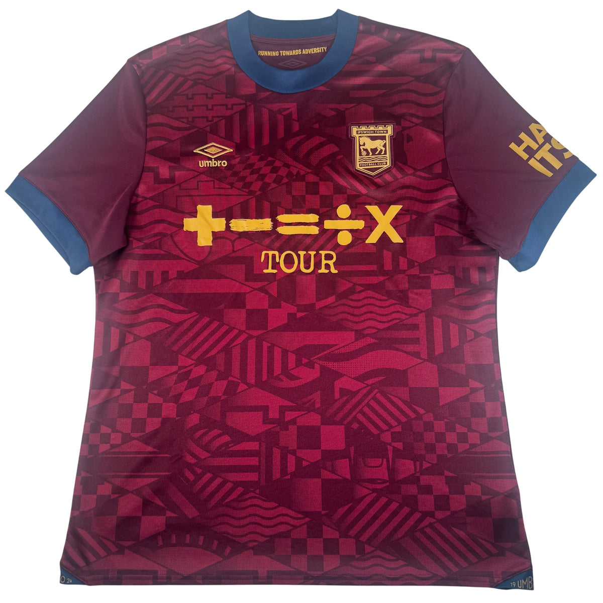 Front of Ipswich Town 2024/2025 away football shirt, size Medium
