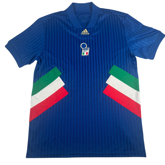Italy 2023/2024 Icon Home Football Shirt Small — full front view