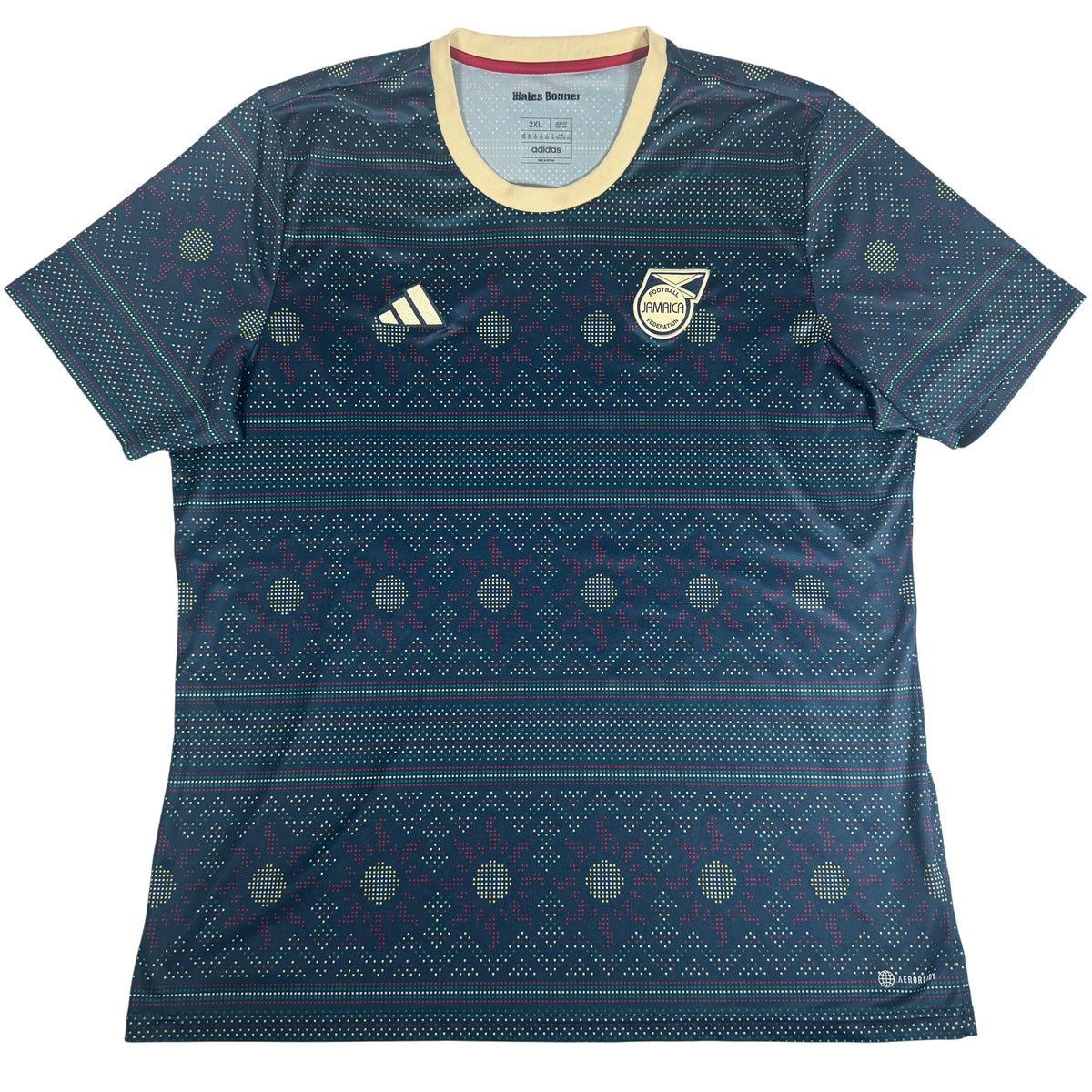 Front of Jamaica 2023/2024 training football shirt, size XXL