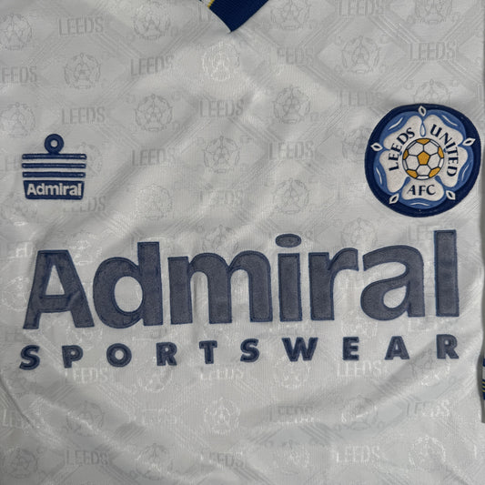 Leeds United 1992/1993 Home Football Shirt Large