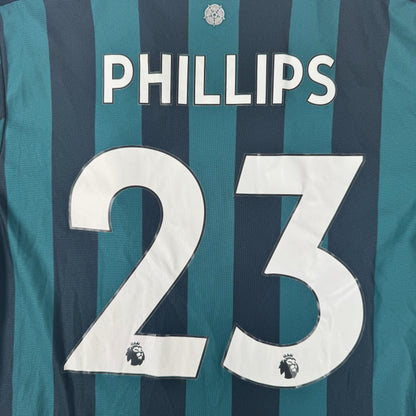 PHILLIPS 23 Leeds United 2020/2021 Away Football Shirt Large — back close-up