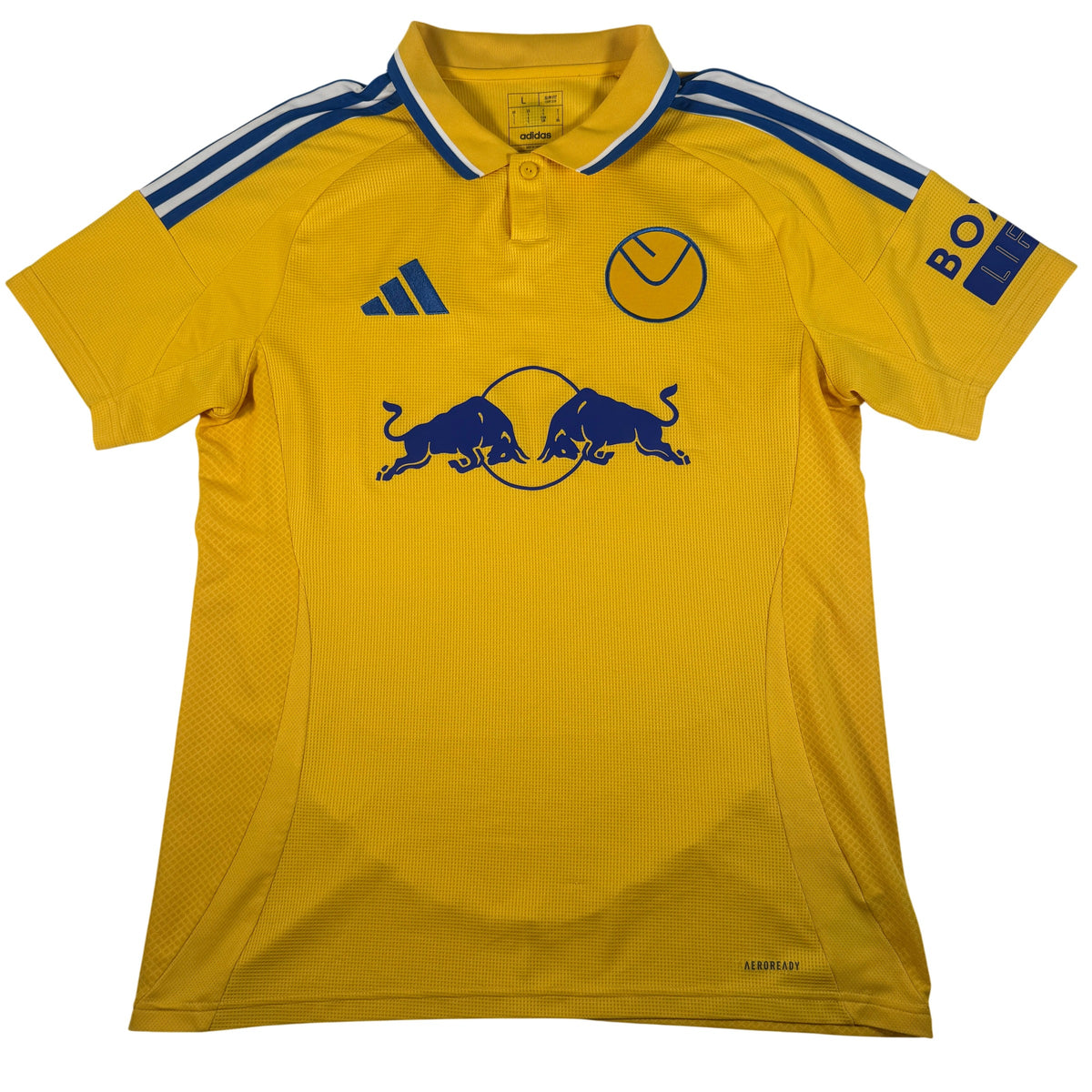Front of Leeds United 2024/2025 away football shirt, size Large