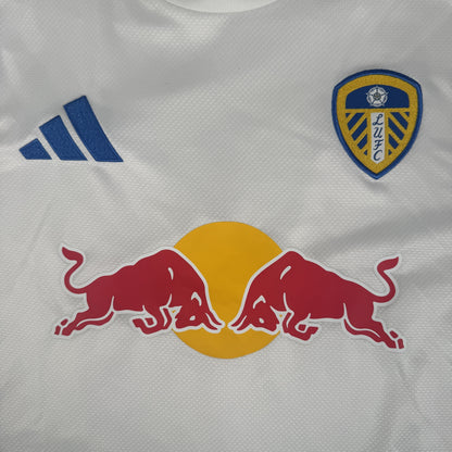 Leeds United 2024/2025 Home Football Shirt Large — front close-up