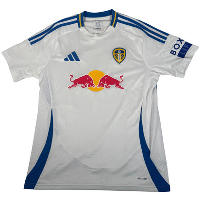 Leeds United 2024/2025 Home Football Shirt Large — full front view