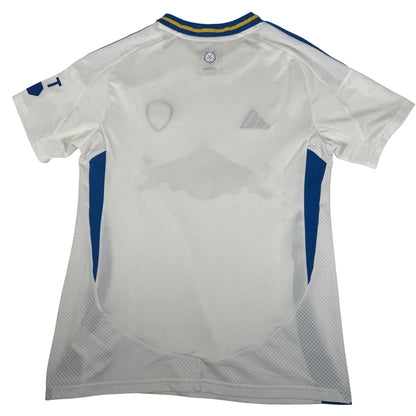 Leeds United 2024/2025 Home Football Shirt Women's Medium — full back view