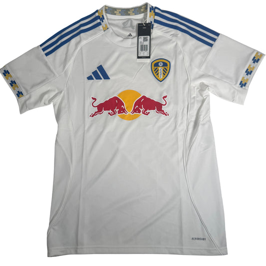 Front of Leeds United 2025/2026 home football shirt, size Medium