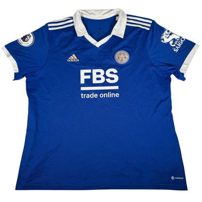 VARDY 9 Leicester City 2022/2023 Home Football Shirt 2XL — full front view