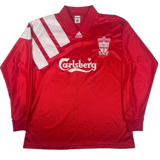 Front of Liverpool 1992/1993 home football shirt, size XL