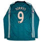 Torres 9 Liverpool 2008/2009 Third Long Sleeve Football Shirt Medium