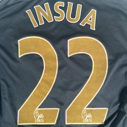Insua 22 Liverpool 2009/2010 Away Long Sleeve Football Shirt Medium