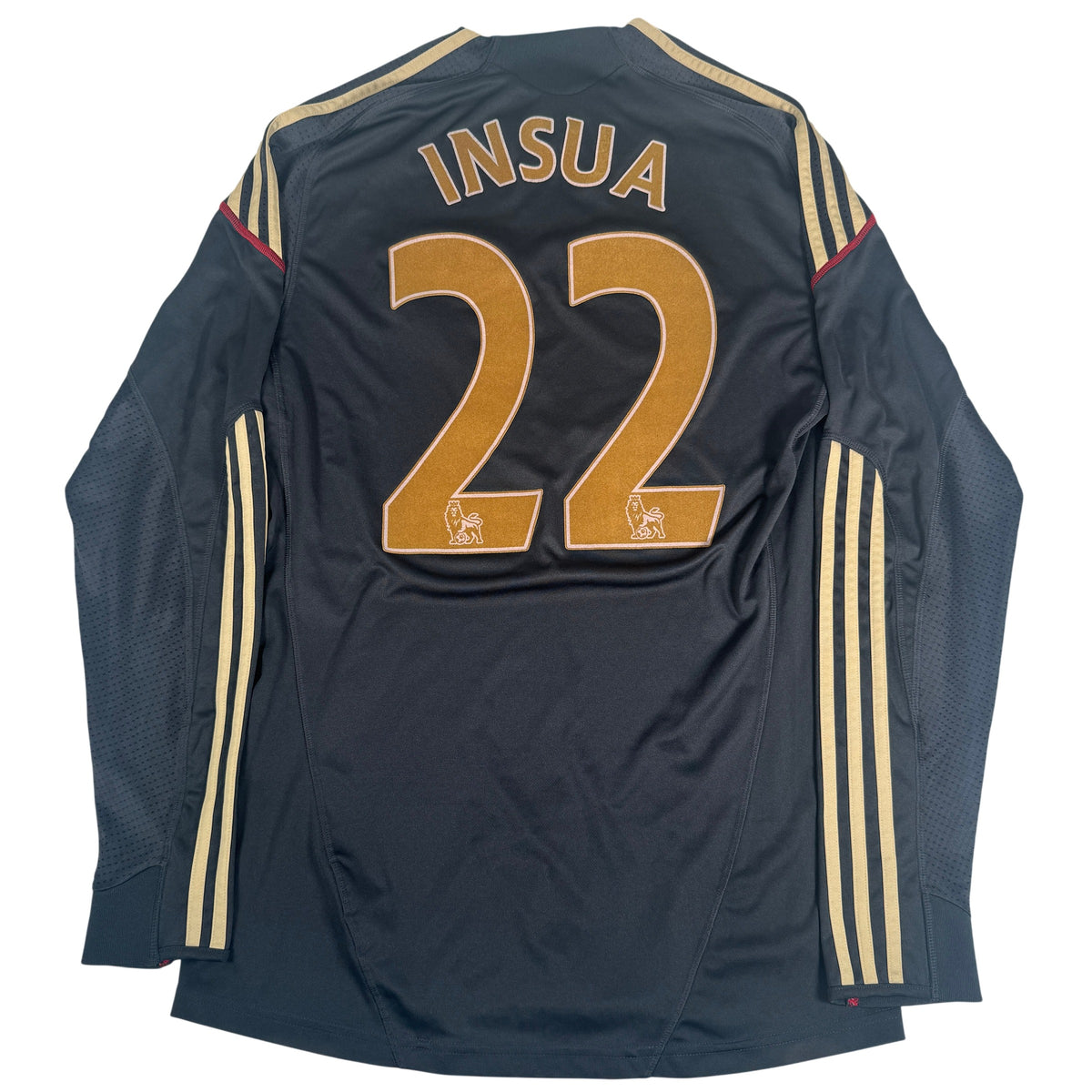 Insua 22 Liverpool 2009/2010 Away Long Sleeve Football Shirt Medium