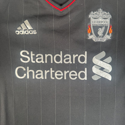 Liverpool 2011/2012 Away Football Shirt Medium — front close-up