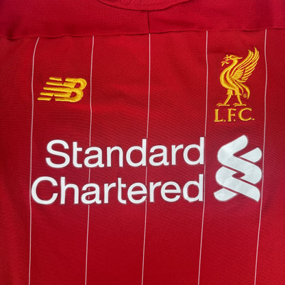 Liverpool 2019/2020 Home Long Sleeve Football Shirt Medium — front close-up