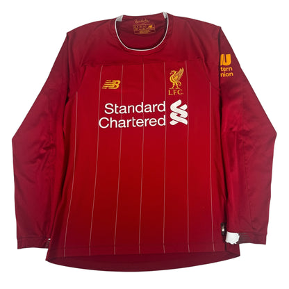 Liverpool 2019/2020 Home Long Sleeve Football Shirt Medium — full front view