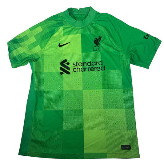 Liverpool 2021/2022 Goalkeeper Football Shirt Large — full front view