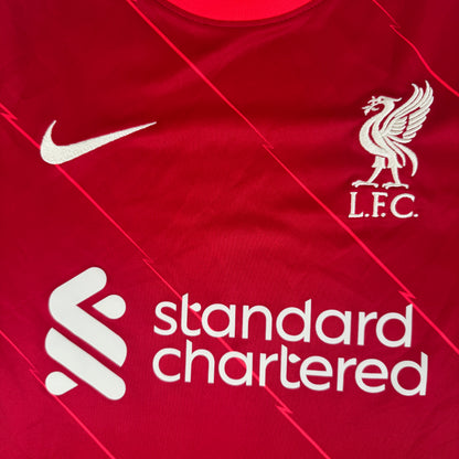 Liverpool 2021/2022 Home Football Shirt Medium — front close-up