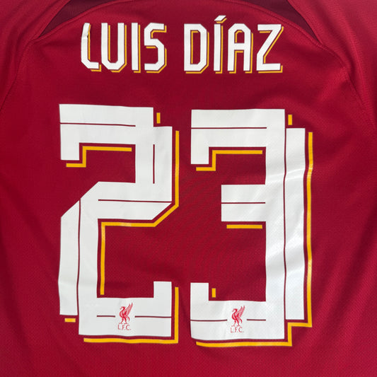 LUIS DIAZ 23 Liverpool 2022/2023 Home Football Shirt Large – Football Shirt Kingdom