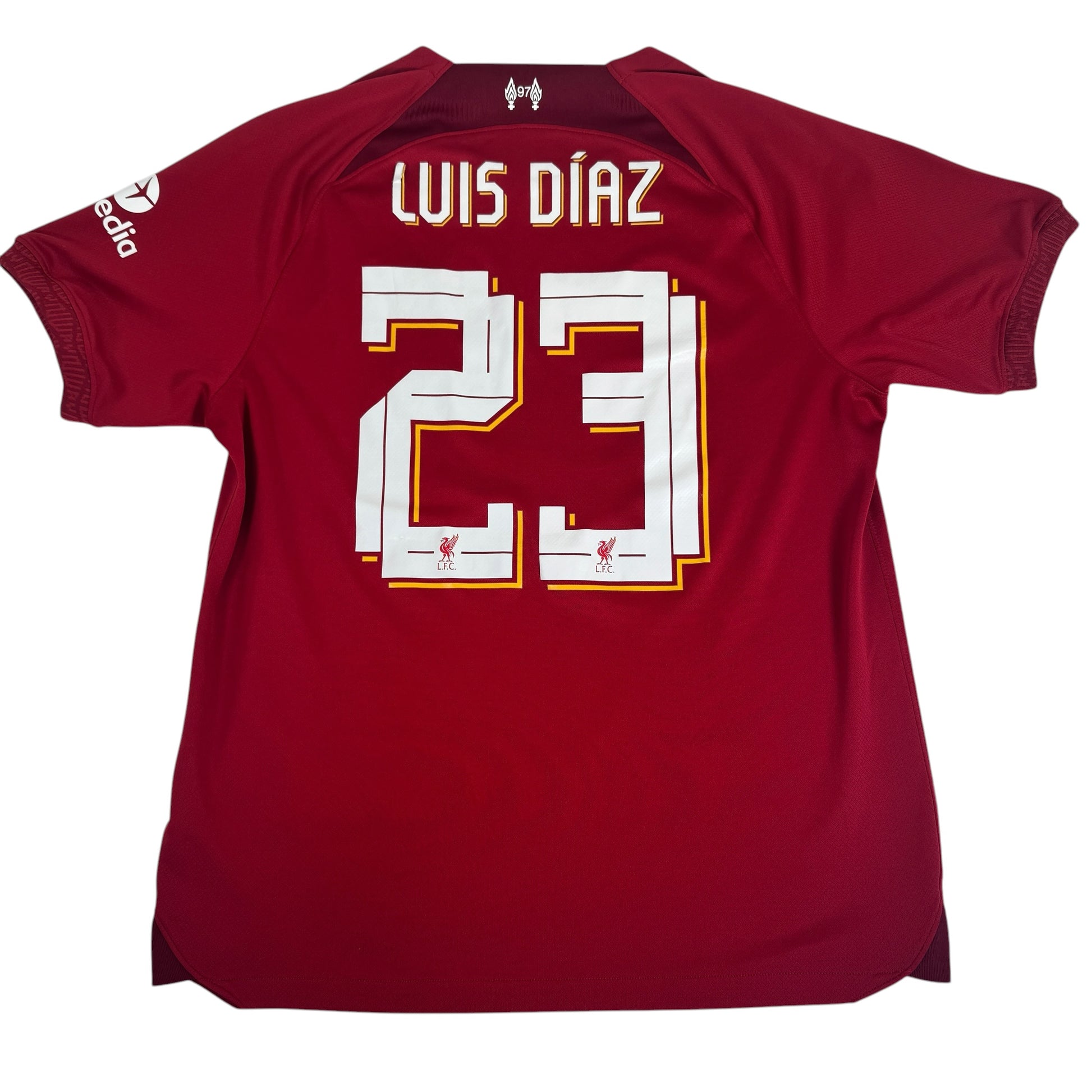 LUIS DIAZ 23 Liverpool 2022/2023 Home Football Shirt Large – Football Shirt Kingdom