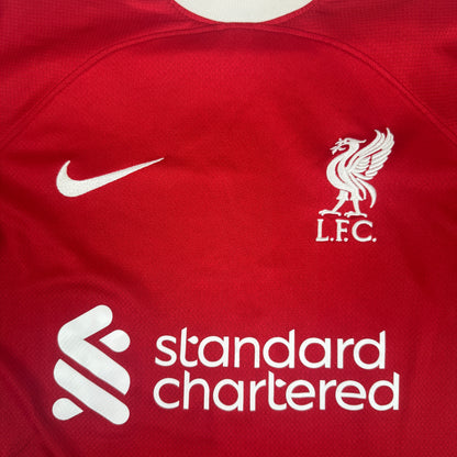Liverpool 2023/2024 Home Football Shirt Small — front close-up