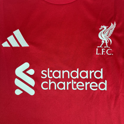 MAC ALLISTER 10 Liverpool 2025/2026 Home Long Sleeve Football Shirt 2XL