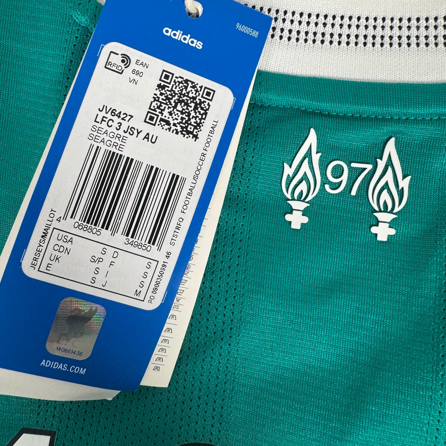 M. SALAH 11 Liverpool 2025/2026 PAuthentic Third Football Shirt Small BNWT – Football Shirt Kingdom