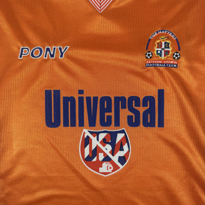 Close-up of Luton Town 1997/1998/1999 home football shirt, size Large