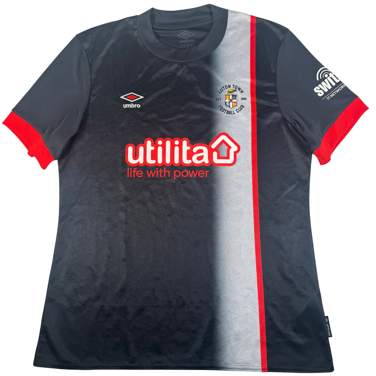 Front of Luton Town 2024/2025 away football shirt, size XL