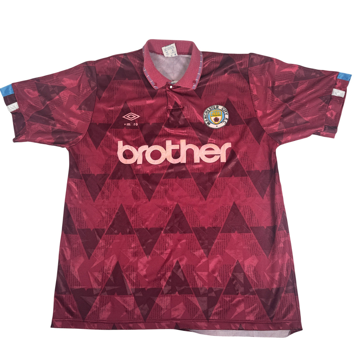 Manchester City 1990/1991/1992 Away Football Shirt Large