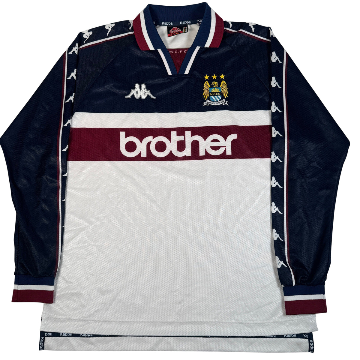 Front of Manchester City 1997/1998 away football shirt, size XL