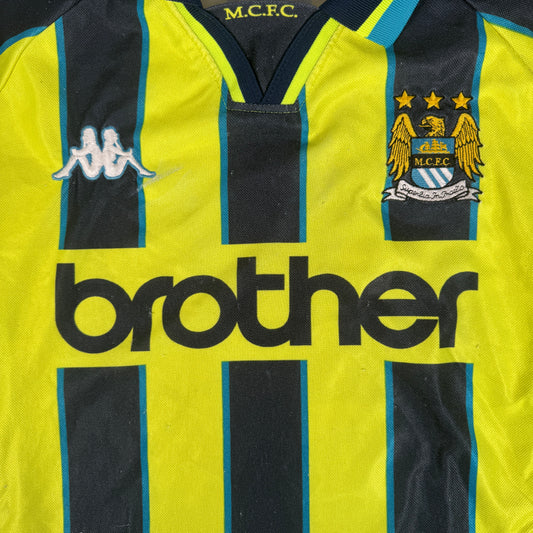 Manchester City 1998/1999 Away Football Shirt Large – Football Shirt Kingdom